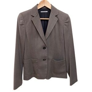 Brown Tahari double button herring bone Blazer size 2